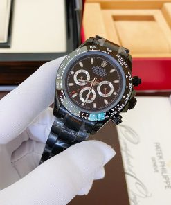 Đồng hồ Rolex Daytona nam máy cơ Nhật full Black Fake giá rẻ 40mm