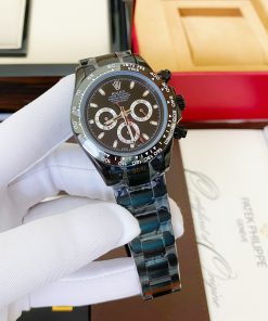 Đồng hồ Rolex Daytona nam máy cơ Nhật full Black Fake giá rẻ 40mm
