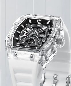 Đồng hồ chính hãng Mark Fairwhale 6810 nam vỏ acrylic 43mm (2)