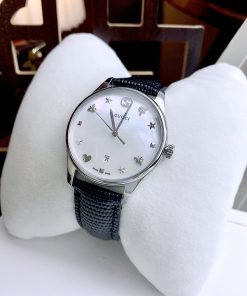 Đồng hồ nữ Gucci Ladies YA1264049 like auth mặt trắng dây da 35mm