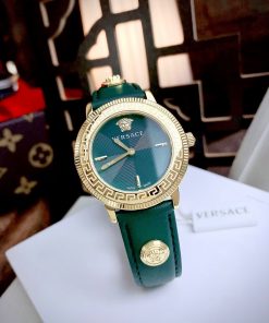 Đồng hồ nữ Versace Tribute like auth mặt xanh máy pin thụy 36mm