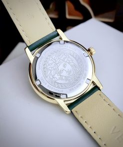 Đồng hồ nữ Versace Tribute like auth mặt xanh máy pin thụy 36mm