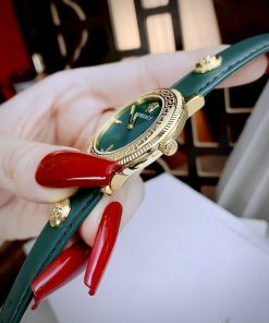 Đồng hồ nữ Versace Tribute like auth mặt xanh máy pin thụy 36mm