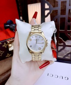 Đồng hồ Coach nữ dây kim loại Coach New York phiên bản cánh hoa 37mm