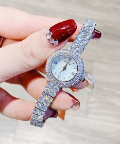 Đồng hồ Davena chính hãng nữ Davena D60858 đính đá mặt khảm trai 26mm