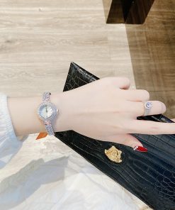 Đồng hồ Davena chính hãng nữ Davena D60858 đính đá mặt khảm trai 26mm