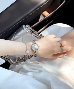 Đồng hồ Davena chính hãng nữ Davena D61539 Rose - Silver mặt khảm trai 28mm