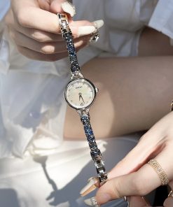 Đồng hồ Davena chính hãng nữ Davena D61539 Rose - Silver mặt khảm trai 28mm