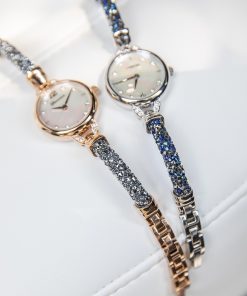 Đồng hồ Davena chính hãng nữ Davena D61539 Rose - Silver mặt khảm trai 28mm