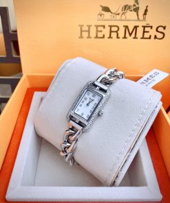 Đồng hồ Hermes nữ HERMES NANTUCKET dây kim loại Fake giá rẻ 20x34mm