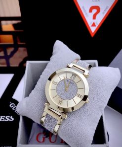 Đồng hồ nữ Likex auth Guess ANALOG dây kim loại đính đá 36mm
