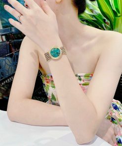 Đồng hồ Cartier Ballon Bleu nữ màu vàng gold Fake giá rẻ 32mm