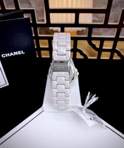 Đồng hồ Coach Ceramic Rainbow Crystal Bezal nữ máy Quartz Nhật Like auth 36mm