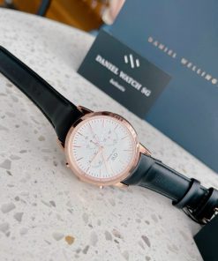 Đồng hồ Daniel Wellington Iconi Chrograph nam mặt trắng Super Fake 42mm