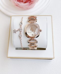 Đồng hồ Davena nữ 60321 chính hãng dáng lắc tay đính đá 30mm (1)