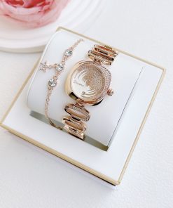 Đồng hồ Davena nữ 60321 chính hãng dáng lắc tay đính đá 30mm (1)