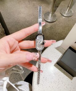 Đồng hồ Fendi Vertical nữ dây kim loại Like auth 15x30mm