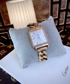 Đồng hồ Guess Chain Bracelet nữ đính đá W1030L4 Like auth 28x28mm