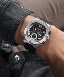 Đồng hồ Guess nam mặt xám Gw0571G1 Like auth 42mm