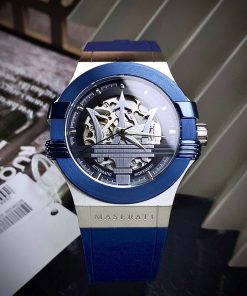 Đồng hồ Maserati Uomo Potenza R88211008028 nam dây cao su 42mm