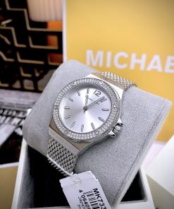 Đồng hồ Michael Kors Lenox Three-Hand Mesh nữ dây kim loại Mk7335 Like auth 37mm