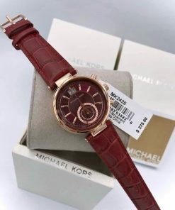 Đồng hồ Michael Kors nữ màu đỏ Mk2581 Like auth 39mm