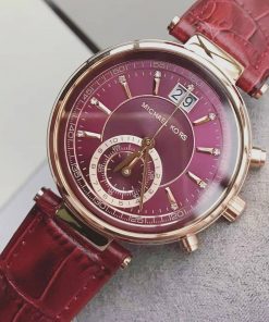 Đồng hồ Michael Kors nữ màu đỏ Mk2581 Like auth 39mm
