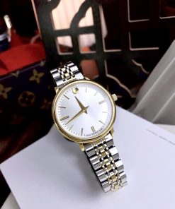 Đồng hồ Movado nữ dây kim loại Fake giá rẻ 34mm