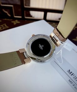 Đồng hồ Omega Deville nữ mặt màu nâu máy Nhật Super Fake 34mm