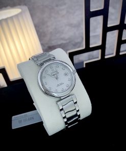 Đồng hồ Omega Ladymatic nữ mặt trắng Super Fake giá rẻ 34mm