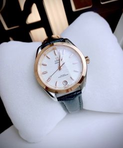 Đồng hồ Omega Seamaster AQua Terra nữ mặt trắng Fake cao cấp 34mm