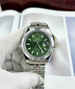 Đồng hồ Rolex DateJust nam mặt vân gấp Fake giá rẻ 41mm