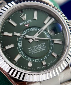 Đồng hồ Rolex Rep 11 Sky-Dweller 326934 mặt xanh lá cây 42mm (3)