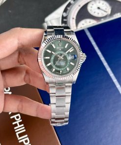 Đồng hồ Rolex Rep 11 Sky-Dweller 326934 mặt xanh lá cây 42mm (3)