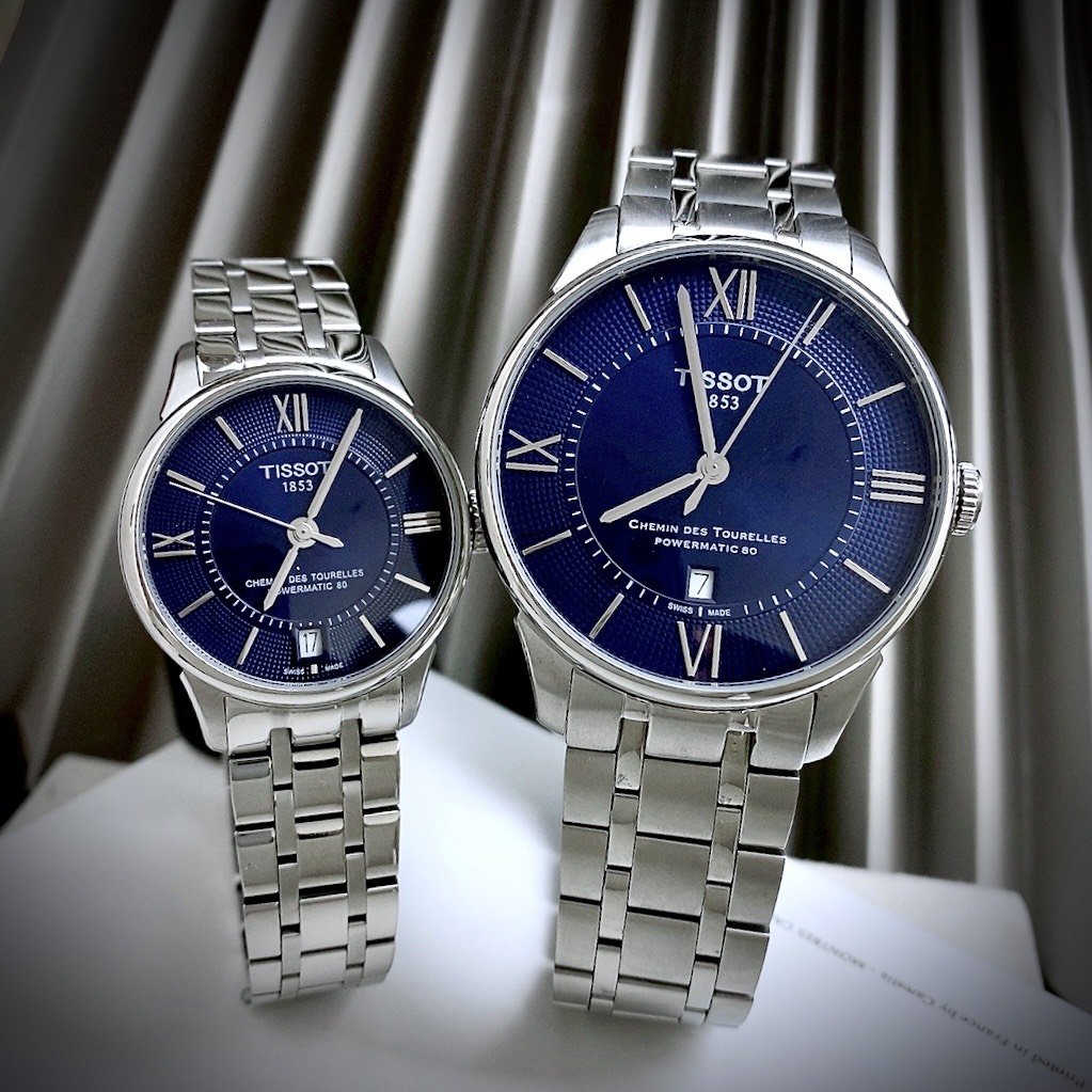 Đồng hồ Tissot Cặp nam nữ Tissot dây kim loại Like Auth 33-42mm (1) Đồng hồ Tissot Cặp nam nữ Tissot dây kim loại Like Auth 33-42mm