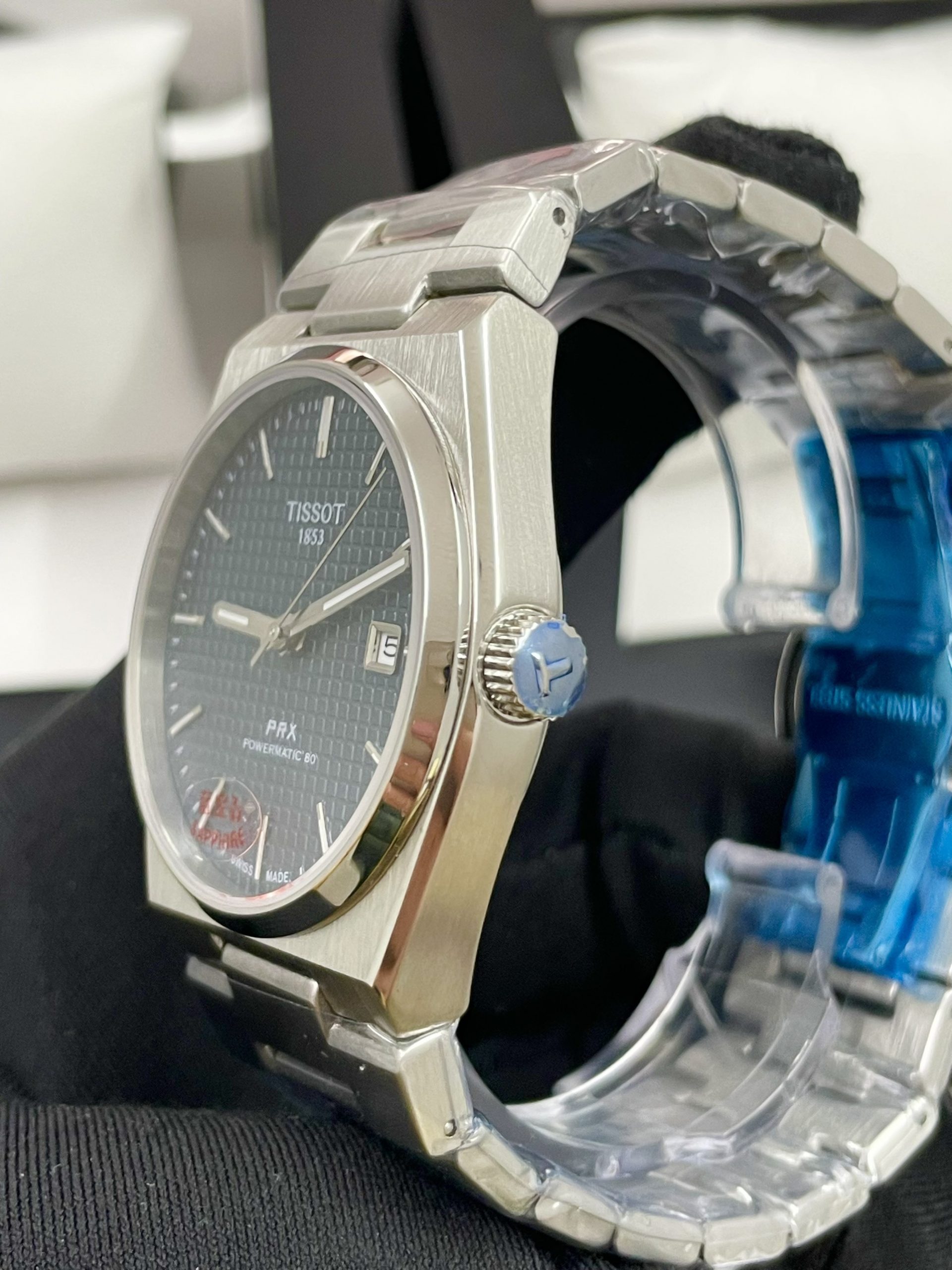 Đồng hồ Tissot Prx nam mặt xanh Fake cao cấp 40mm (6) Đồng hồ Tissot Prx nam mặt xanh Fake cao cấp 40mm