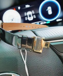 Đồng hỗ Versace Ladies Meander Black nữ màu Vàng Gold like auth 34mm