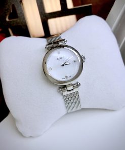 Đồng hồ nữ Gucci Pearl Diamantissima mặt trắng Like Auth 27mm
