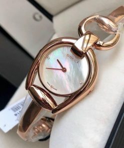 Đồng hồ nữ Gucci Ya 139508 Rose Gold Like auth 28mm
