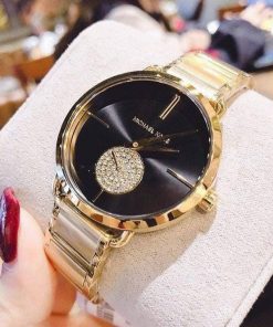 Đồng hồ nữ Michael Kors màu Vàng Gold Mk3679 Like auth 36mm