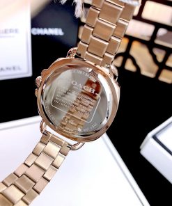 Đồng hồ Coach Tatum nữ mặt tròn đính đá Like Auth 34mm