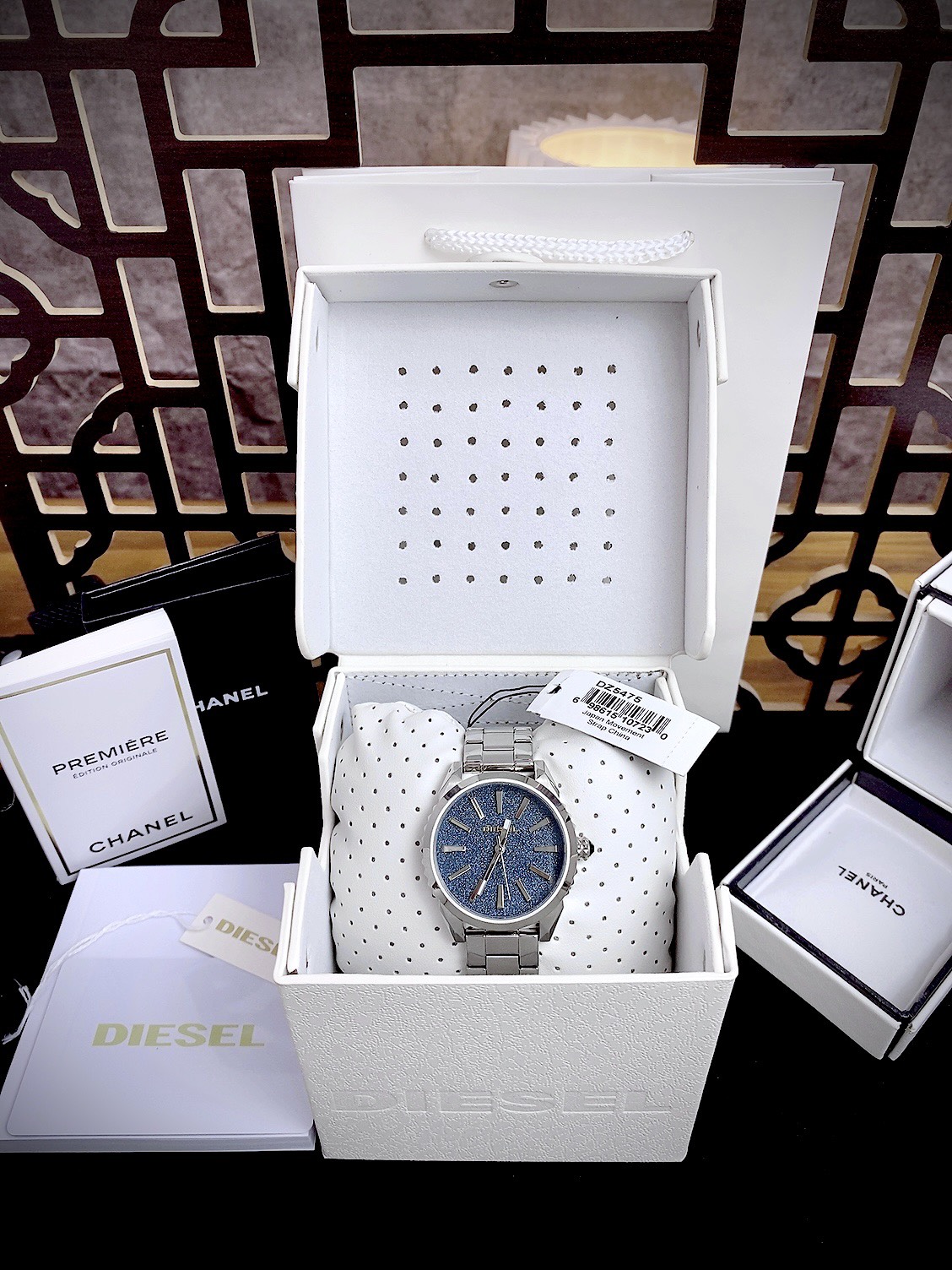 Đồng hồ Diesel End-Of-Season Nuki Analog nam mặt màu xanh DZ5475 Like Auth 38mm Đồng hồ Diesel End-Of-Season Nuki Analog nam mặt màu xanh DZ5475 Like Auth 38mm