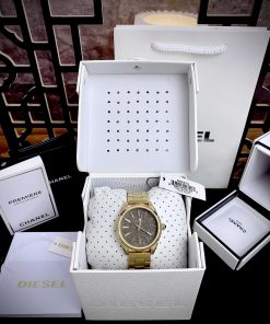 Đồng hồ Diesel Nuki nam màu vàng Gold DZ5474 Like Auth 38mm