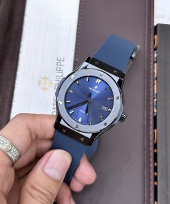 Đồng hồ Hublot chế tác Classic Fusion Ceramic màu xanh nhà máy JJZ (1)