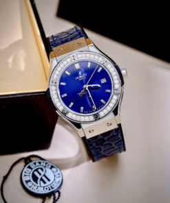 Đồng hồ Hublot nữ màu xanh Bigbang Lady trẻ trung phong cách máy Pin Nhật 33mm (7)