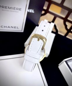 Đồng hồ Like Auth Versace Greca Strap nữ dây da màu trắng 36mm