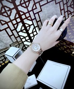 Đồng hồ MICHAEL KORS Camille Analog White Dial nữ đính đá Mk4700 Like auth 33mm
