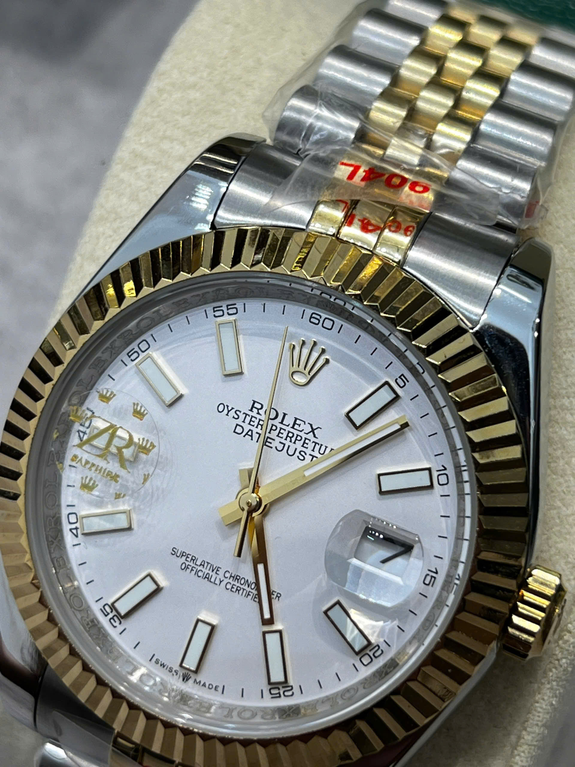 Đồng hồ Rolex DateJust nam demi cọc dạ quang máy cơ automatic bản super fake 41mm - DWatch (3) Đồng hồ Rolex DateJust nam demi cọc dạ quang máy cơ automatic bản super fake 41mm - DWatch