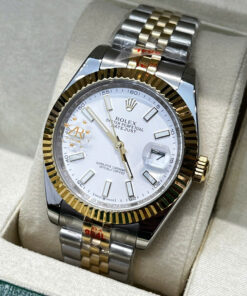 Đồng hồ Rolex DateJust nam demi cọc dạ quang máy cơ automatic bản super fake 41mm - DWatch