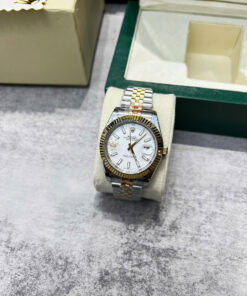 Đồng hồ Rolex DateJust nam demi cọc dạ quang máy cơ automatic bản super fake 41mm - DWatch